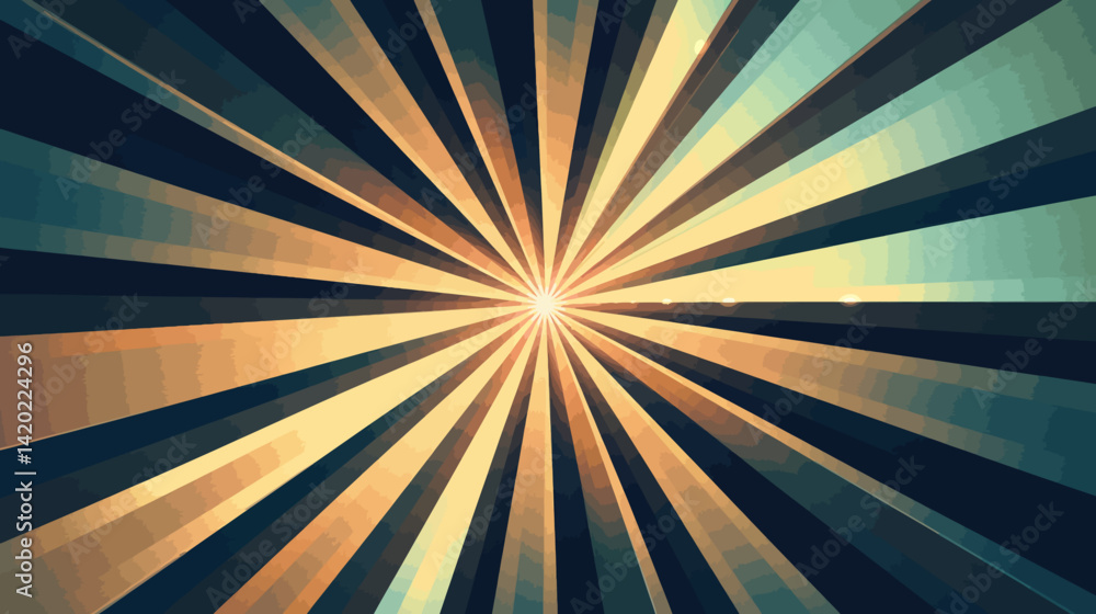 Obraz premium Colorful abstract rays background vector 