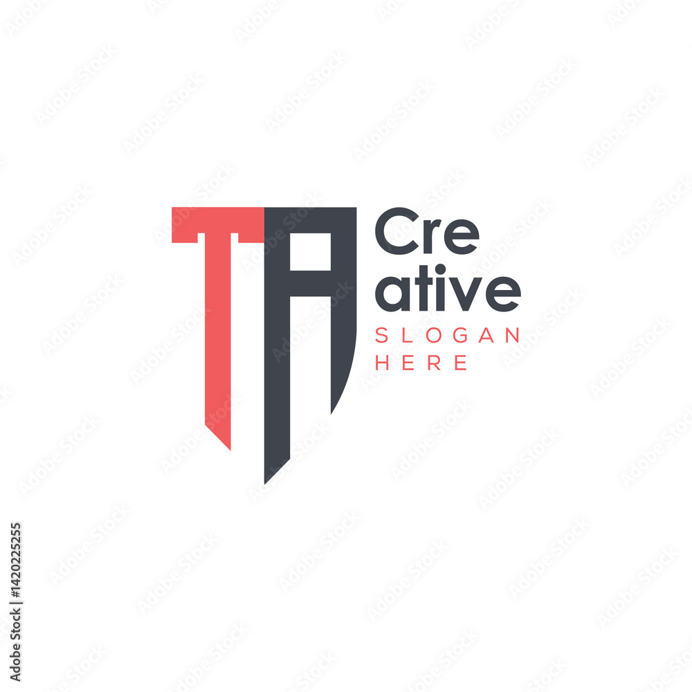 Fototapeta premium initial monogram letter logo with creative design.