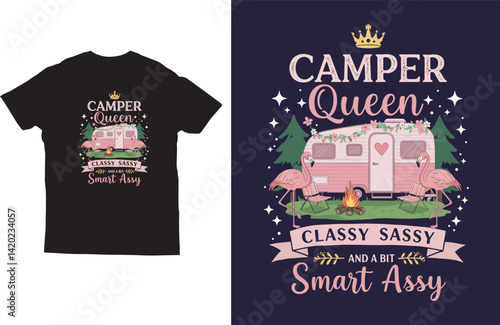 Camping lover t shirt design vector