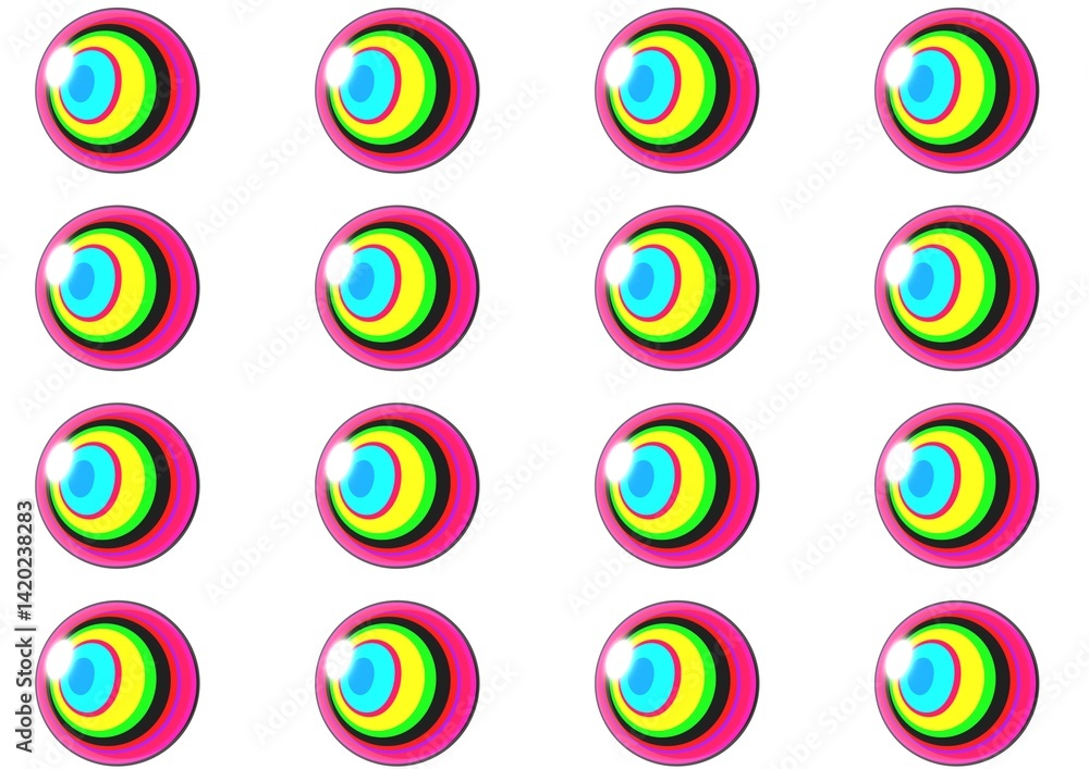 Obraz premium set of colored circles