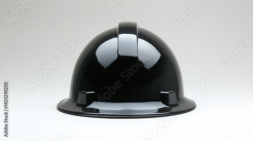 Black Hard Hat with Rear View.