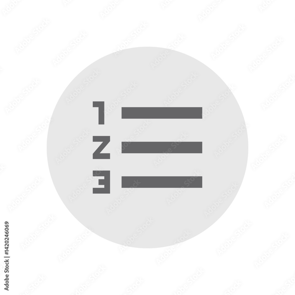 Format List Numbered Icon Format List Numbered Icon