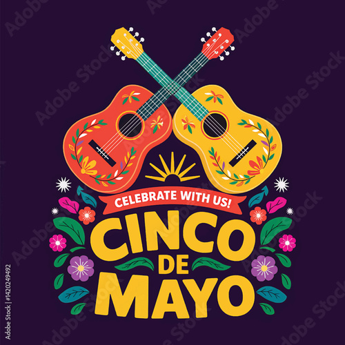 Celebrate Cinco de Mayo with Colorful Guitars and Floral Party Decor