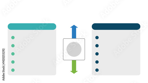 Current VS Future State infographic presentation layout fully editable.