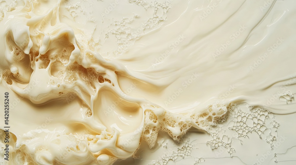 Dynamic Splash of White Liquid on a Pristine Surface Dynamic Splash of White Liquid on a Pristine Surface