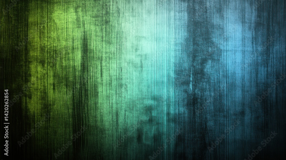 Vibrant, textured, vertical stripes in teal, green, and blue tones. Vibrant, textured, vertical stripes in teal, green, and blue tones.