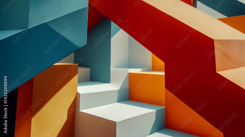 Abstract Colorful Architecture Design Abstract Colorful Architecture Design