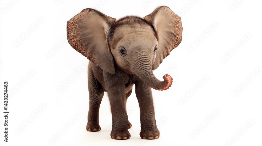 Fototapeta premium elephant isolated on white