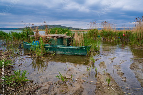 Obraz na płótnie Fishing Boats view in Akcalar Village of Bursa Province w salonie