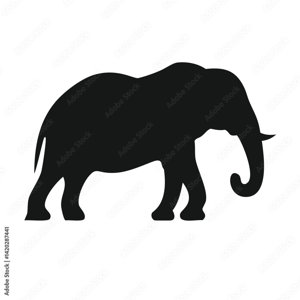 elephant silhouette vector elephant silhouette vector