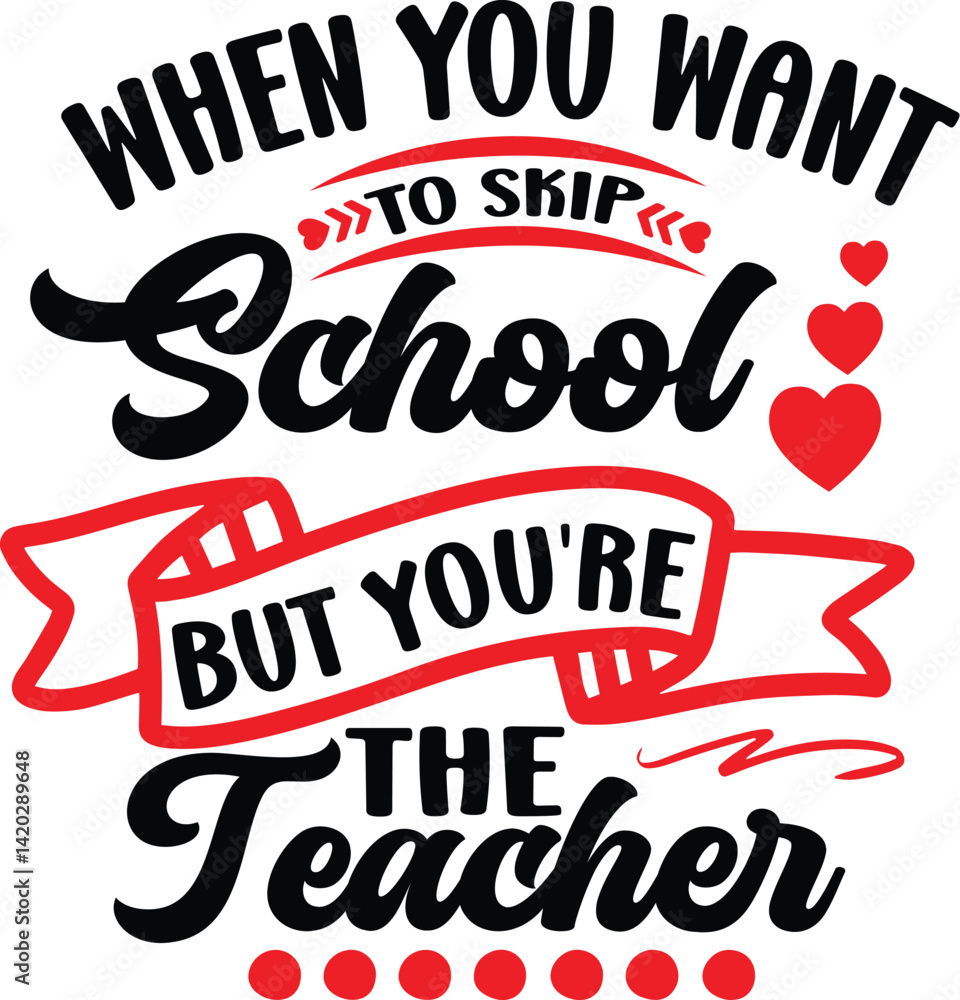 Obraz premium teacher svg