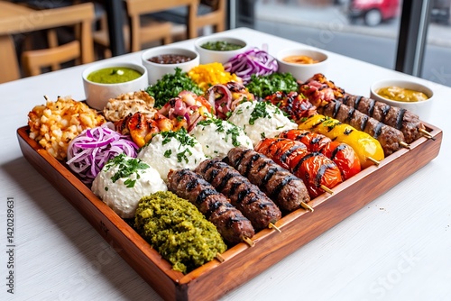 Colorful Mediterranean Platter