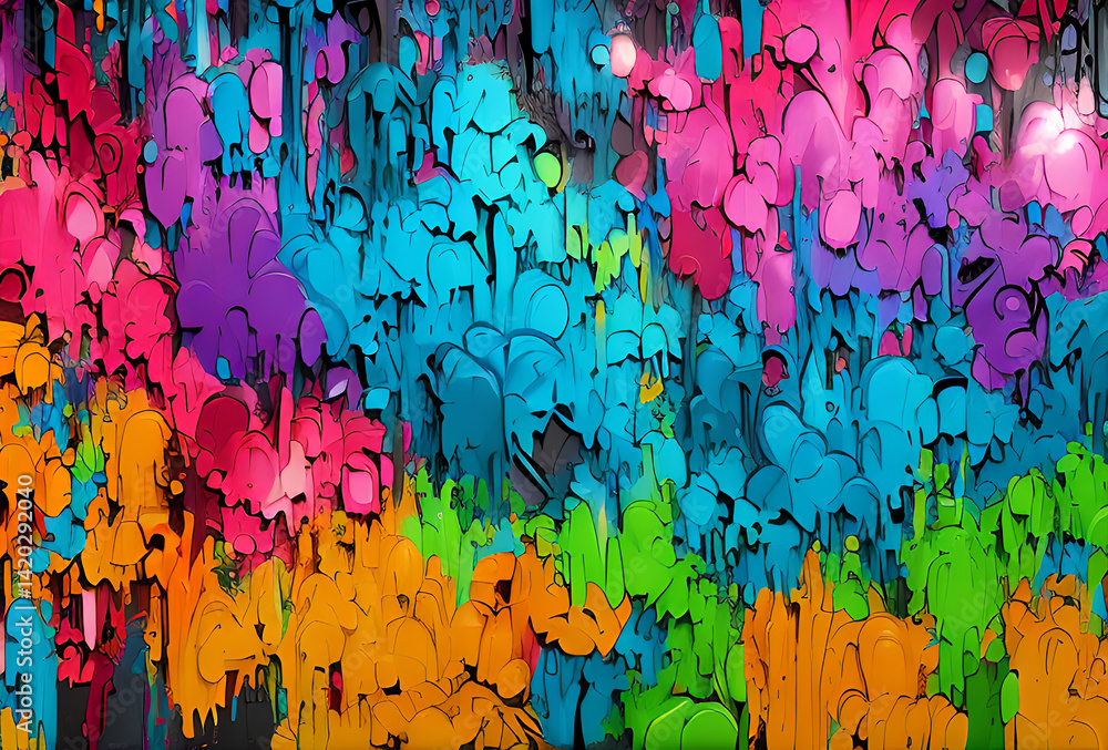 Fototapeta premium Bright gradient background with mixed colors with tile transition, threads top, in good quality, generative ai