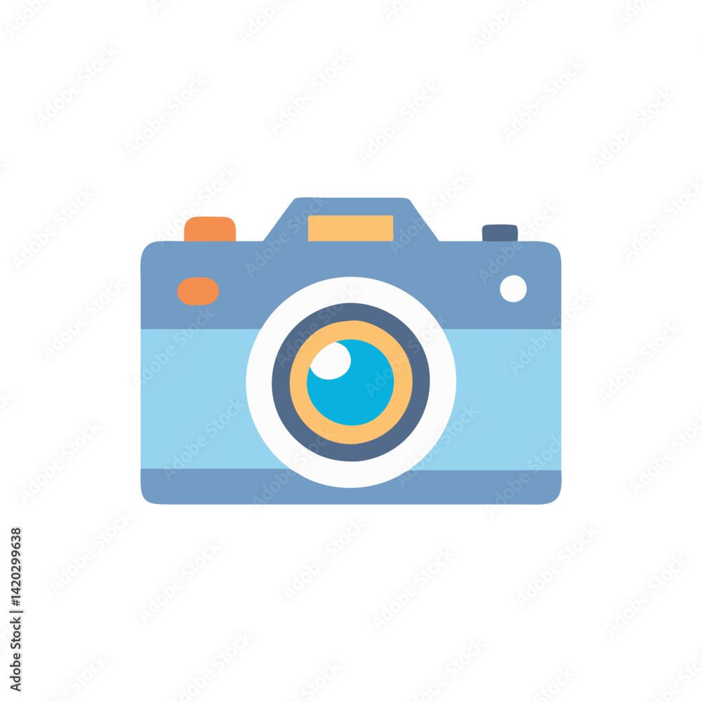 Retro style camera vector illustration isolated on black Retro style camera vector illustration isolated on black
