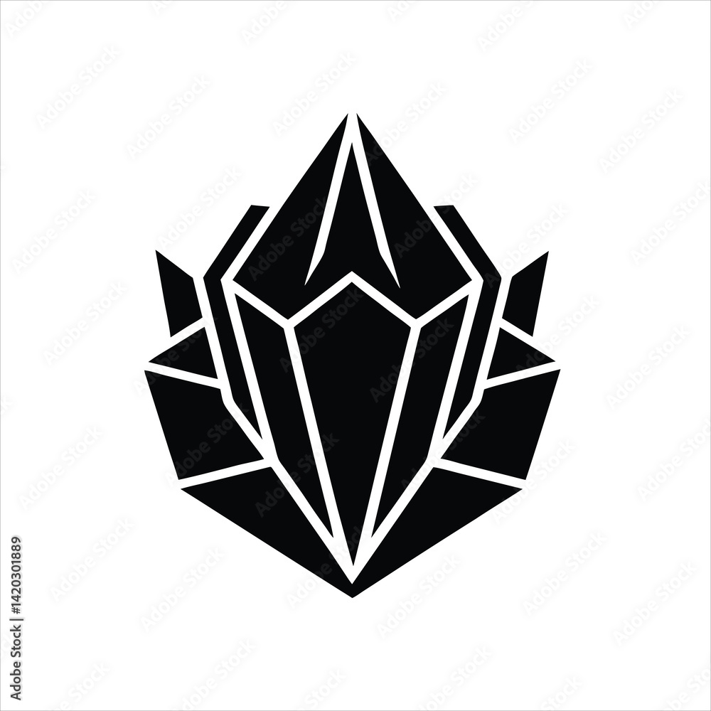 Abstract Stone Silhouette Vector Illustration Abstract Stone Silhouette Vector Illustration