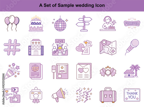 Wedding Icons: Love, Celebration, and Marriage Graphics