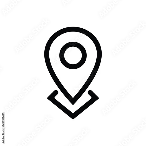 Location icon. Map pin icon. location marker. location pin. Map pin icon vector illustration .Travel