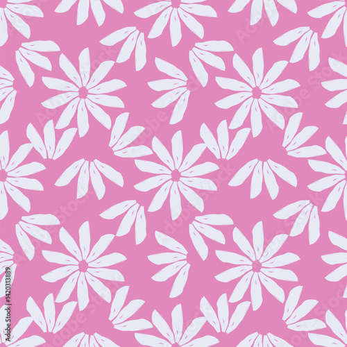 Wallpaper Mural Elegant trendy vector ditsy floral seamless pattern design of beautiful abstract flowers and leaves. Foliage repeat texture background. Suitable for wallpaper, surface printing and textile Torontodigital.ca