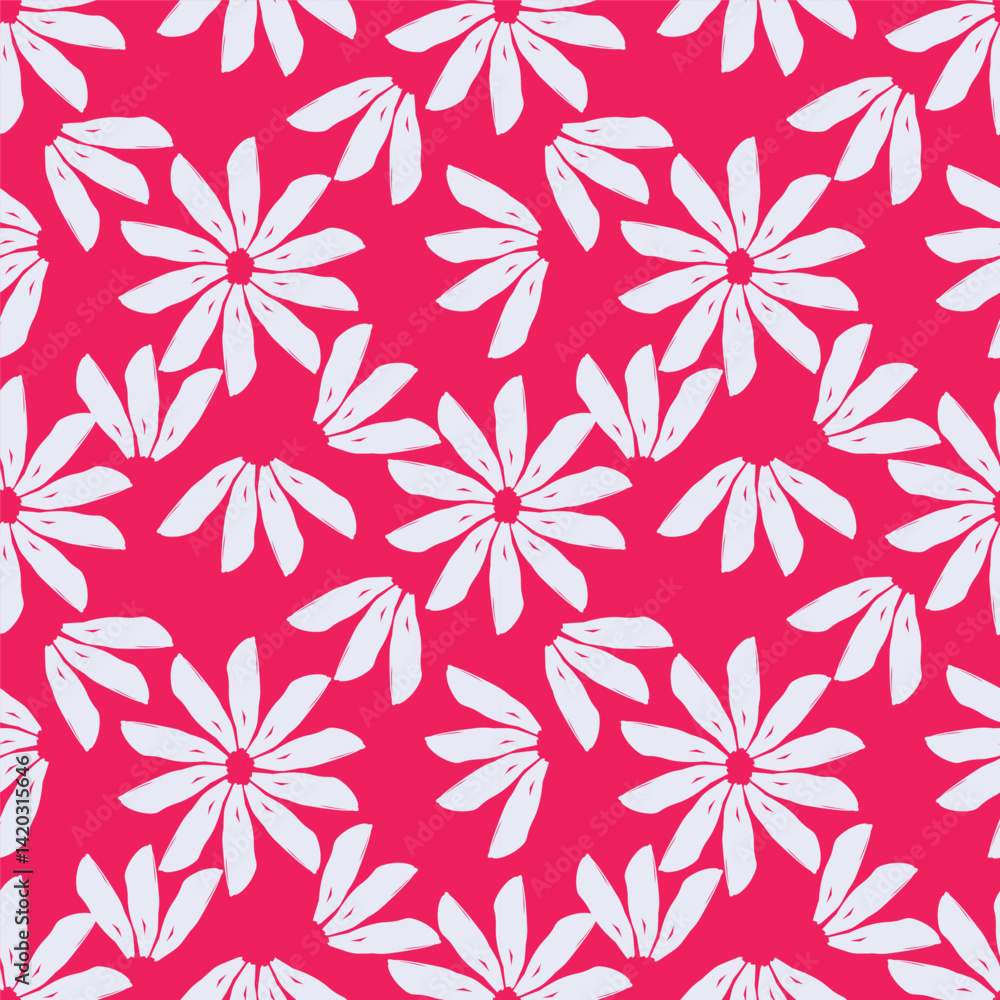 Fototapeta premium Floral Pattern NAture Design Fabric Textile Illustration Vector