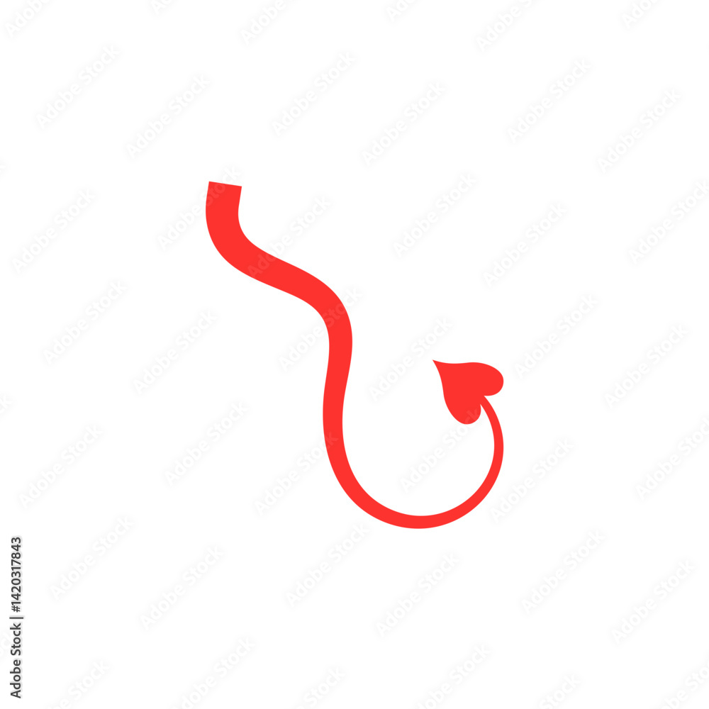 Demon tail halloween costume accessory Demon tail halloween costume accessory