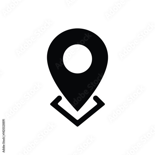 Location and Map Pin Icon Vector Design . Travel