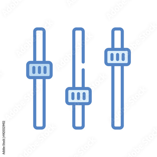 Equalizer  Icon vector stock illustration
