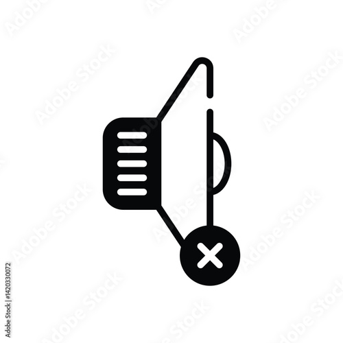 Mute  Icon vector stock illustration