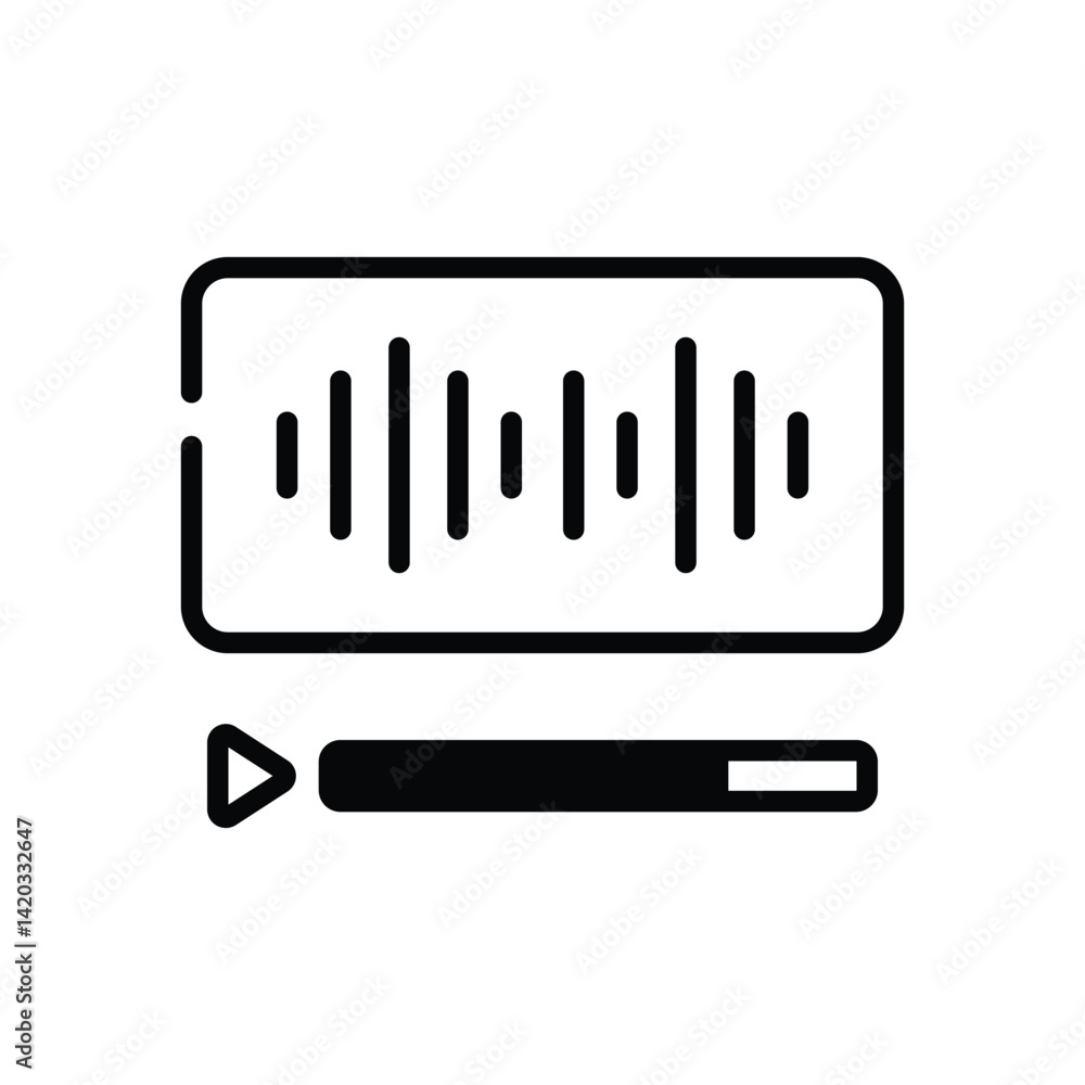 Streaming Icon vector stock illustration Streaming Icon vector stock illustration