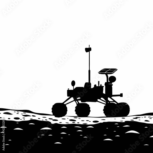 Space Rover Vector Illustration