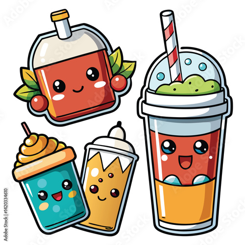 Cute Cartoon Drinks