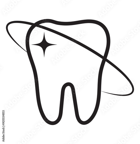 Tooth icon set. Dentistry symbol. Medical sign. Dentalhealth. Tooth sign. Clean tooth. vector illustration on white background
