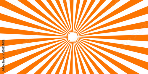 Abstract circuses, stripe background design. Stripes sunburst in retro pop art style. Stripes sunburst rotating motion. Radiating Stripes in Orange, Pink, and Magenta. Perfect for Modern Backgrounds 