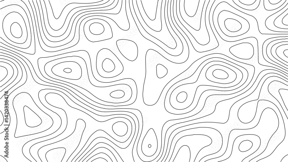 Abstract topographic lines. geographic grid map. topographic line contour map patterns background, Modern design with White background with topographic wavy pattern design. Vector illustration. Abstract topographic lines. geographic grid map. topographic line contour map patterns background, Modern design with White background with topographic wavy pattern design. Vector illustration.