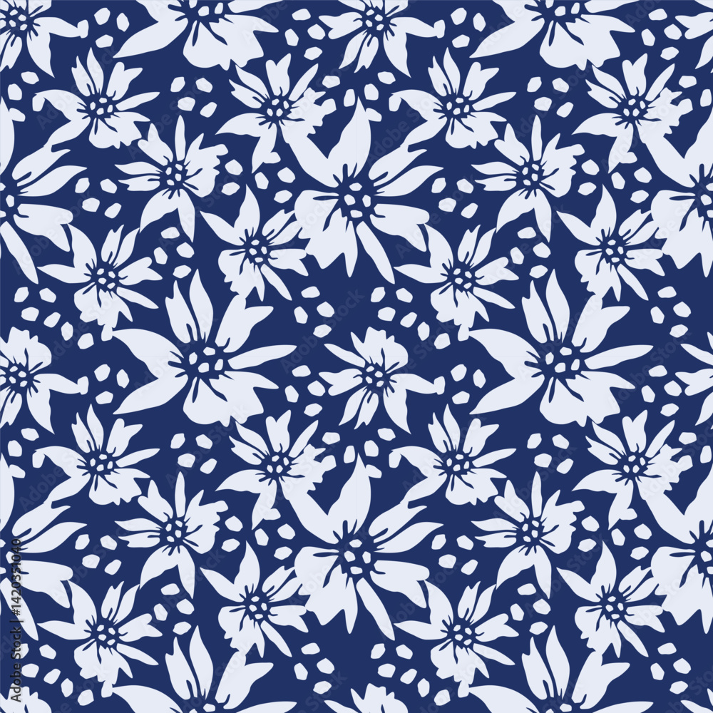 Exotic hand drawn flowers, seamless patterns with floral for fabric, textiles, clothing, wrapping paper, cover, banner, home decor, abstract backgrounds Exotic hand drawn flowers, seamless patterns with floral for fabric, textiles, clothing, wrapping paper, cover, banner, home decor, abstract backgrounds