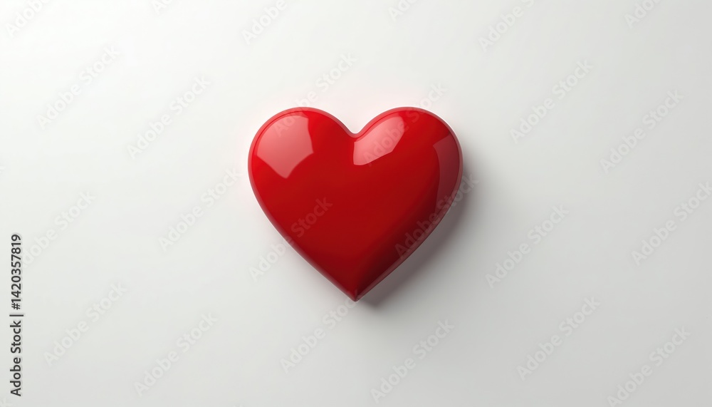 Minimalist red heart shape on white background. Simple clean design evokes passion. Perfect for Valentine Day or romantic concepts. Modern visual graphic, love symbol. Minimalist red heart shape on white background. Simple clean design evokes passion. Perfect for Valentine Day or romantic concepts. Modern visual graphic, love symbol.