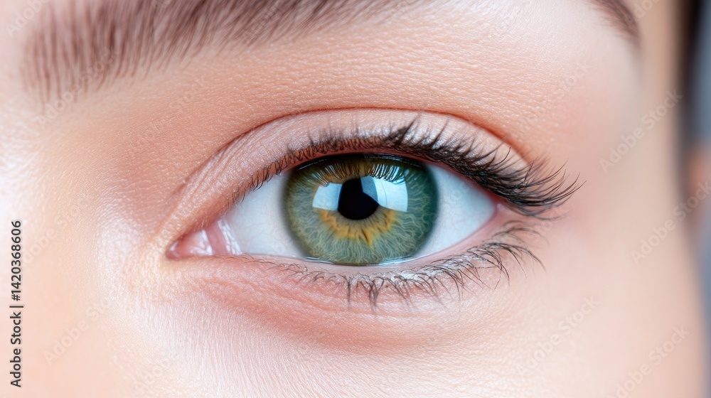 Obraz premium Close-up of a healthy, beautiful eye (1)