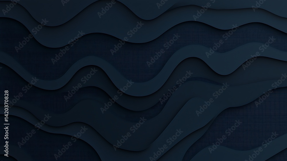 Fototapeta premium Deep Blue Wave Background
