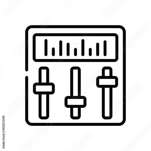 Equalizer  Icon vector stock illustration