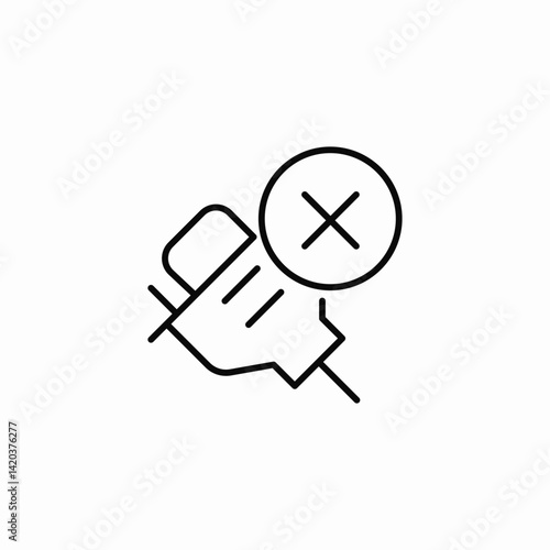 failed tool operation icon sign vector