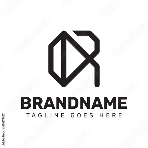 Letter R Diamond Logo, for luxury brands, high end jewelry companies, or premium services