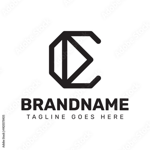 Letter E Diamond Logo, for luxury brands, high end jewelry companies, or premium services