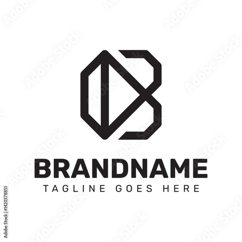 Letter B Diamond Logo, for luxury brands, high end jewelry companies, or premium services
