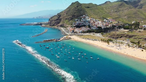 Playa de Las Teresitas beach, Tenerife, Spain, Canary Islands