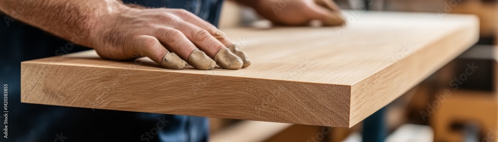 Sanding Wooden Surface with Fingers,Woodworking ,Craftsmanship Sanding Wooden Surface with Fingers,Woodworking ,Craftsmanship