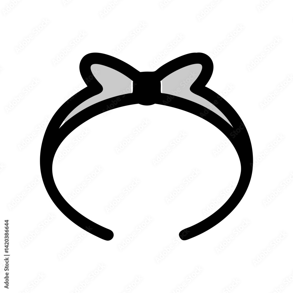 Elegant Grey Minimalist Bow on Black Background Design Elegant Grey Minimalist Bow on Black Background Design