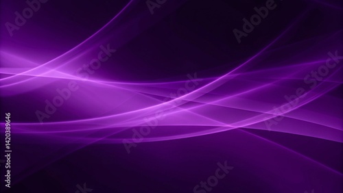 Fototapeta Naklejka Na Ścianę i Meble -  Sophisticated and sleek purple background with light energy wave for business presentation use, purple background or wallpaper, modern design, digital backdrop, abstract gradient illumination