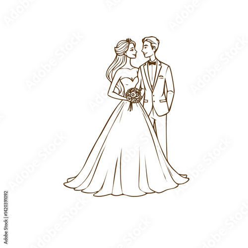 bride in wedding dress