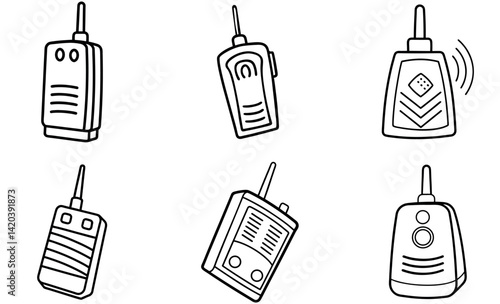 Hand drawn coffee drink with glass cup logo icon design on a white background