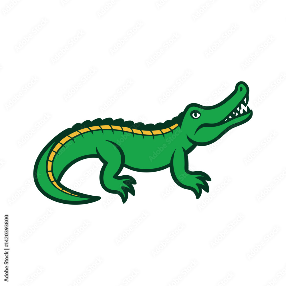 Fototapeta premium alligator vector colorful Clipart on white background