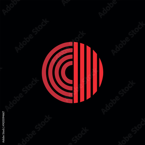 letters cd or dc text logo design vector
